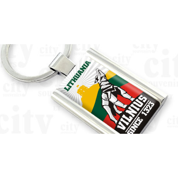 Metalinis raktų pakabukas "Geležinis Vilkas"