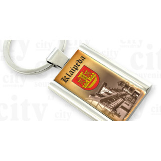 Metalinis raktų pakabukas "Klaipėdos senamiestis"