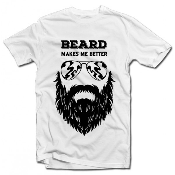 Marškinėliai "Beard makes me better" Marškinėliai "Beard makes me better"