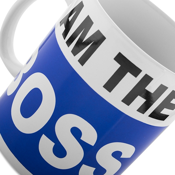 Milžiniškas puodelis "I am the BOSS"