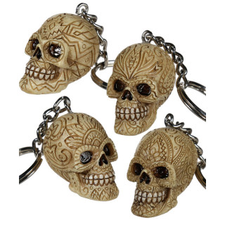 Raktų pakabukas "Ornamentais dekoruota kaukolė"