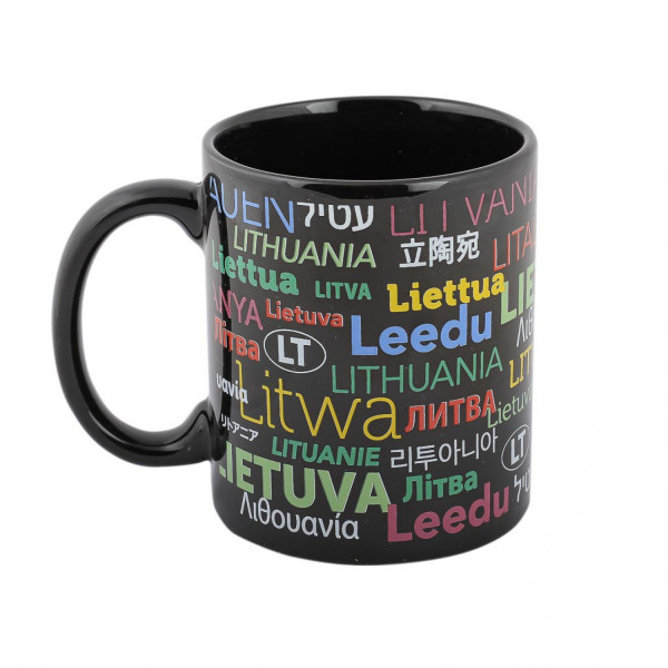Keramikinis puodelis "Lietuva pasaulio kalbomis"