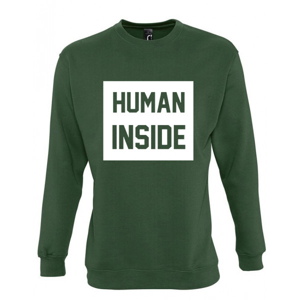 Džemperis "Human inside" (be kapišono)