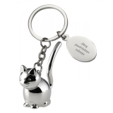 Raktų pakabukas "Katytė" (su galimybe išgraviruoti už papildomą kainą)