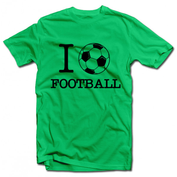 Marškinėliai "I love football"