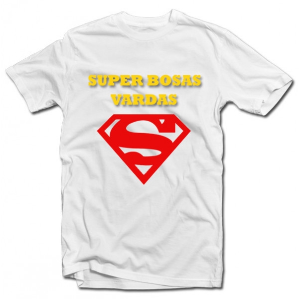 Marškinėliai "Super bosas" su Jūsų pasirinktu vardu