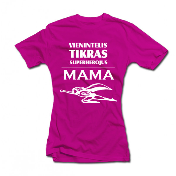 Moteriški marškinėliai "Superherojus-Mama"
