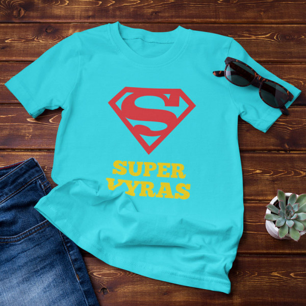 Marškinėliai "SUPER VYRAS"