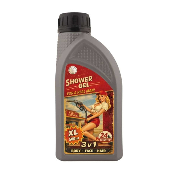 Dovanų rinkinys vyrams "Garage shower set" - dušo želė 500ml ir dušo aliejus 250ml