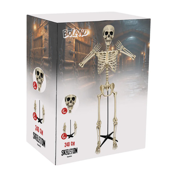 Milžiniška XXL dekoracija „Skeletas“ (240 cm)