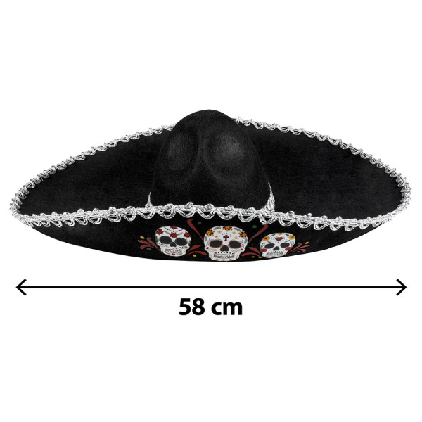 Meksikietiška skrybėlė „Sombrero Calavera“