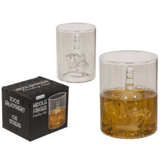 Viskio taurė „Middle Finger“, 350 ml