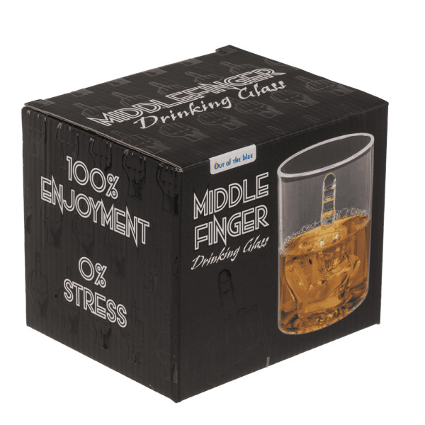 Viskio taurė „Middle Finger“, 350 ml