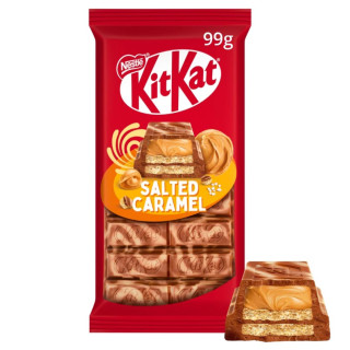 "KIT KAT" Pieninis šokoladas su sūrios karamelės įdaru, 99 g