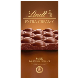 "LINDT" EXTRA CREAMY pieninis šokoladas, 80g