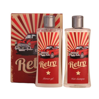Kosmetikos rinkinys „Retro vairuotojo knyga“ (2 x 250ml)