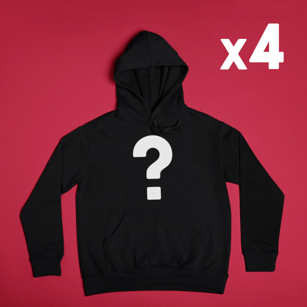 Mystery Box - UNISEX DŽEMPERIAI SU KAPIŠONU - 4 vienetai (vertė 120€)