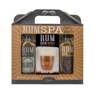 Kosmetikos dovanų rinkinys "RUM SPA" - dušo želė (100ml), vonios putos (100ml) ir rankų muilas (70g)