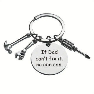 Metalinis raktų pakabukas "If Dad can't fix it, no one can"