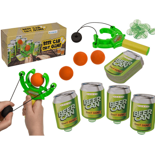 Vakarėlių žaidimas „Beer can shot game“