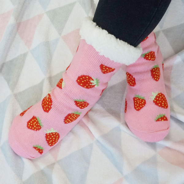 BARAMOOR šiltos kojinės "Strawberry"