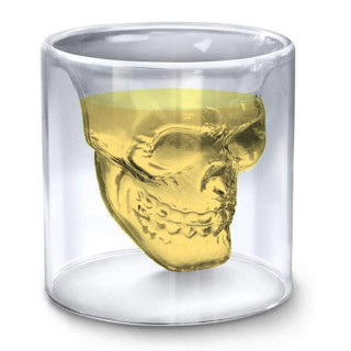 Kaukolės formos stiklinė "DOOMED", 200ml