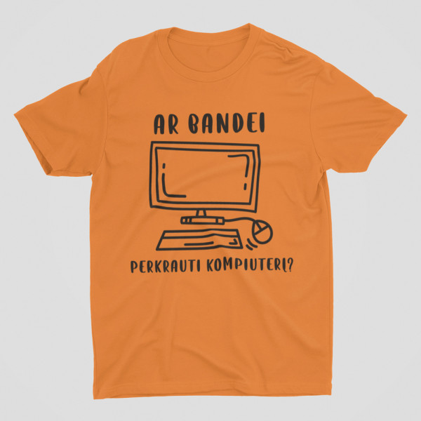 Marškinėliai "Perkrauti kompiuterį"