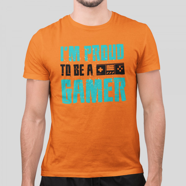 Marškinėliai "I'm proud to be a gamer"