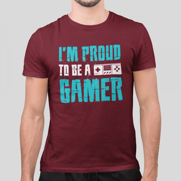 Marškinėliai "I'm proud to be a gamer"