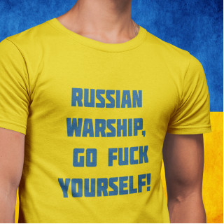 Marškinėliai "RUSSIAN  WARSHIP,  GO FUCK  YOURSELF! "