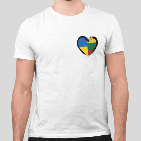 Marškinėliai "Dvi šalys - viena širdis"