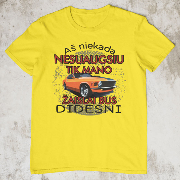 Marškinėliai "Aš niekada nesuaugsiu"