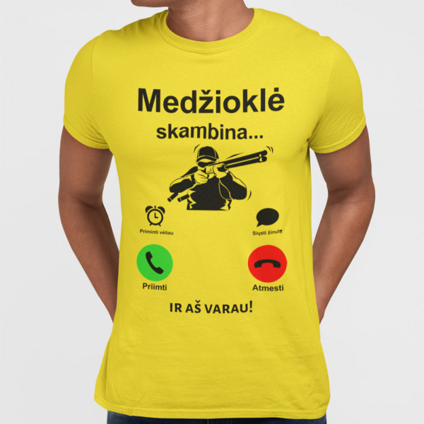 Marškinėliai "Medžioklė skambina"