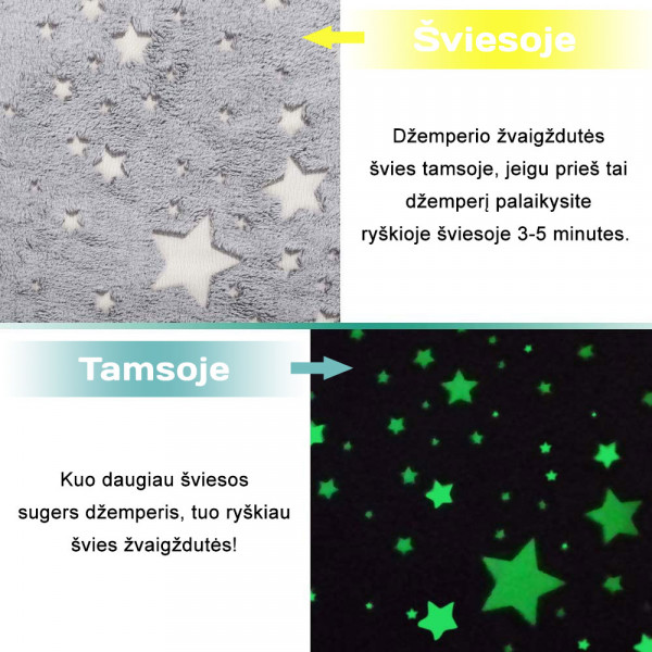 BARAMOOR džemperis - pledas "Stars"