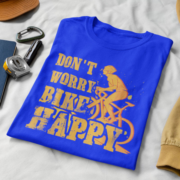Marškinėliai "Don't worry bike happy"