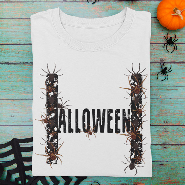 Marškinėliai "Halloween and spiders"