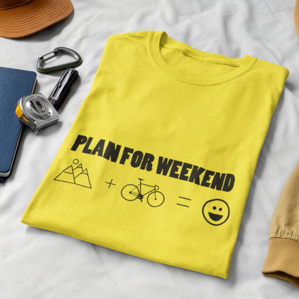 Marškinėliai "Plan for weekend"