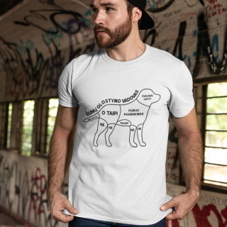 Marškinėliai "Šunų glostymo vadovas"