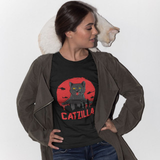 Moteriški marškinėliai "Catzilla"