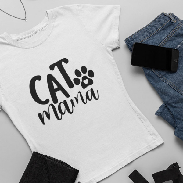 Moteriški marškinėliai "Cat mama"