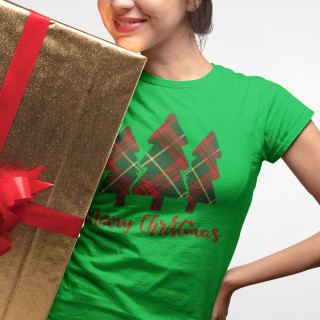 Moteriški marškinėliai „Christmas tree“
