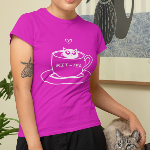 Moteriški marškinėliai "KIT-TEA"