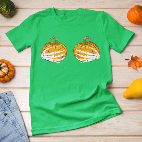 Moteriški marškinėliai " Pumpkin hands"