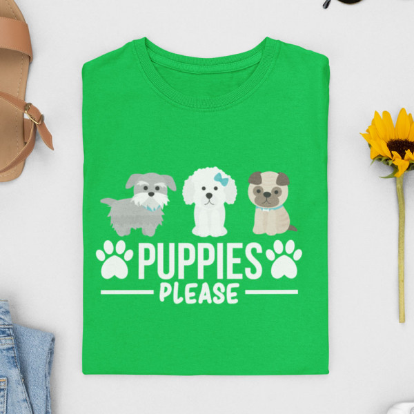 Moteriški marškinėliai "Puppies"