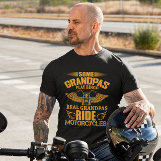 Marškinėliai "Real Grandpas ride motorcycles"
