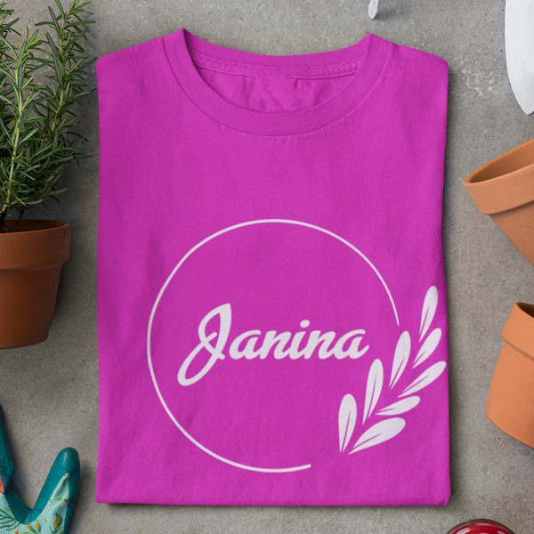 Moteriški marškinėliai "Elegantiška Janina"