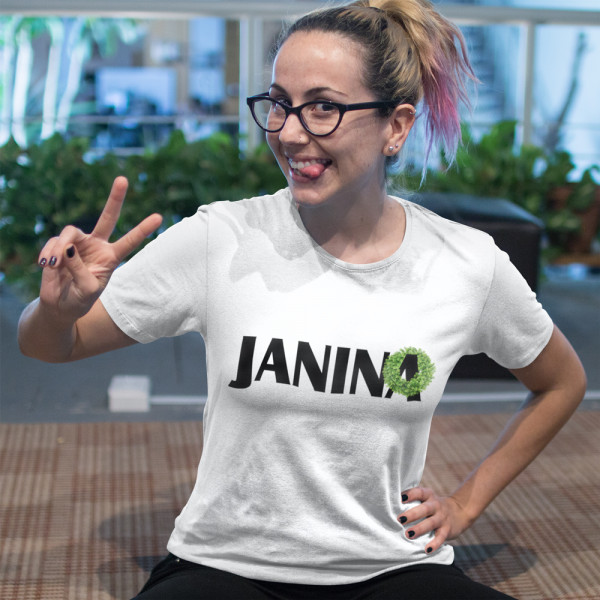 Moteriški marškinėliai "Janina su vainiku"