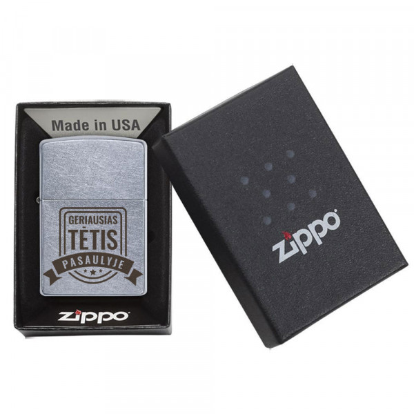 Zippo žiebtuvėlis "Geriausias TĖTIS pasaulyje"