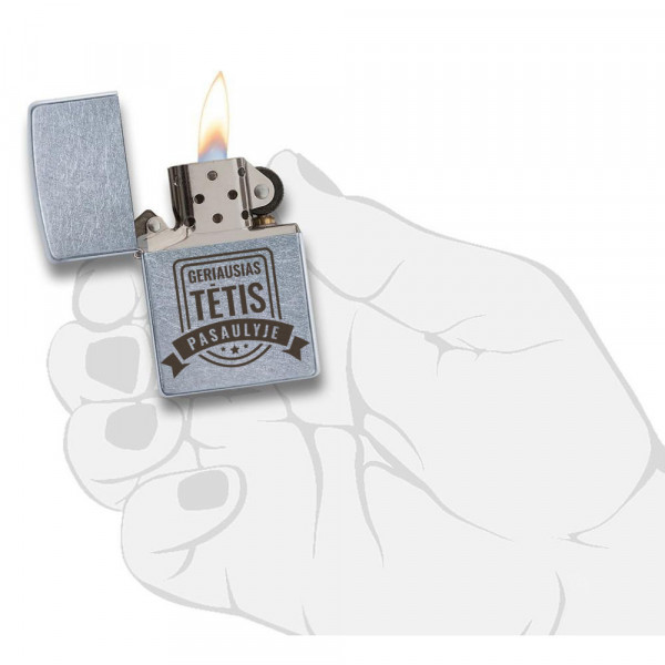 Zippo žiebtuvėlis "Geriausias TĖTIS pasaulyje"