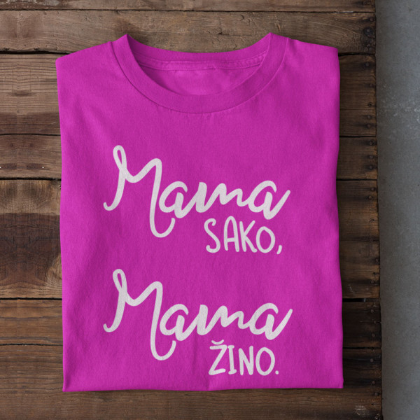 Moteriški marškinėliai "Mama sako, mama žino"